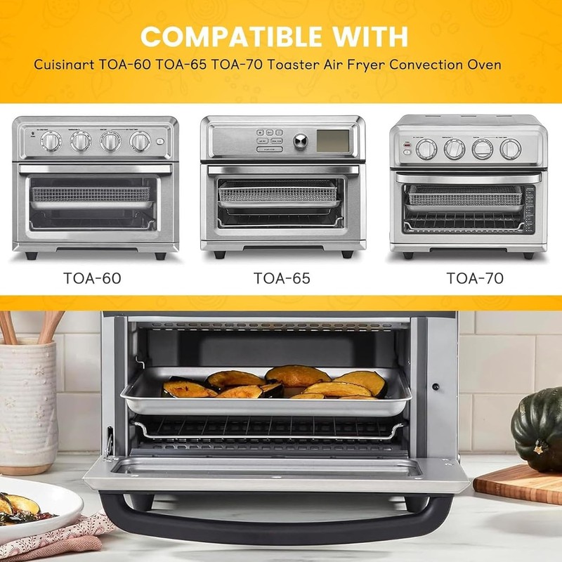 Air Fryer Tray Replacement for Cuisinart TOA-60 TOA-65 TOA-70 Toaster