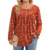 IN'VOLAND Plus Size Long Sleeve Tops for Women Crew Neck