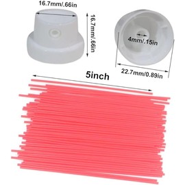 Spray Can Straws,Tip Extension Tubes,Replacement Spray Can Extension Straw with Spray Paint Cap (20PCS pray Paint Cap/50PCS Spray Can Straws)