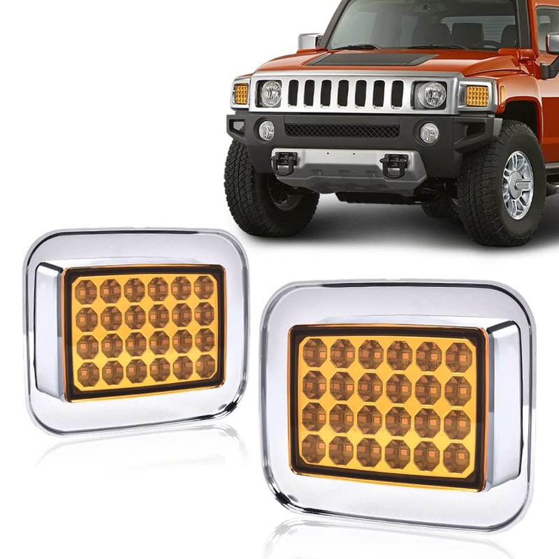 G-PLUS LED Corner Signal Lights Compatible with 2003-2009 Hummer H2