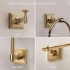 Champagne Bronze Bathroom Accessories Set, 5 Piece Bathroom Towel Holder
