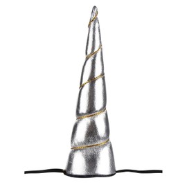 Juvale 12-Pack Unicorn Horn Headbands - Metallic Assorted Plush & Elastic Headbands - Assorted Gold Silver Rose Gold Blue Rainbow & White - Unicorn Party Accessories for Kids