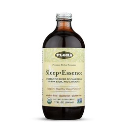 Flora - Sleep-Essence - Suplemento de apoyo para dormir - Incluye lavanda, bálsamo de limón, tapa de calavera y pasiflora - Orgánico, sin OMG, vegano 
