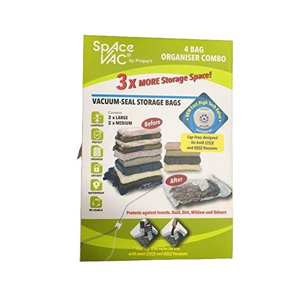 Space Vac Space Saver Organiser Combo Vacuum Seal Storage Bag