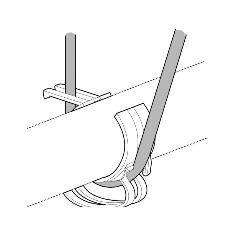 German Lighting Products Truss Snap Clip Cable Management 2"/48-51mm Silver/Gray