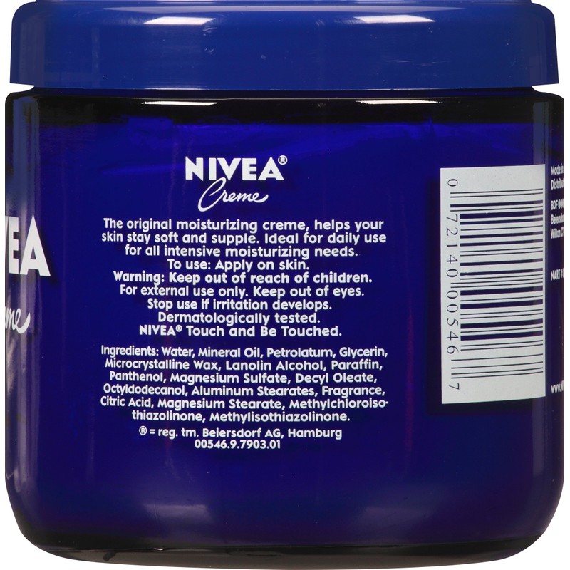 Nivea Body Creme Glass Jar, 13.5 Ounce