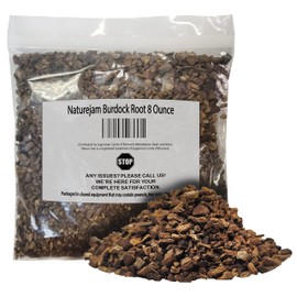 Naturejam Burdock Root 8 Ounce-Cut & Sifted-100% Natural Hierbas From Mexico aka Genus Arctium Herbs