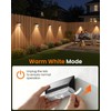 VOLISUN Fence Lights Solar Powered 8 Pack, Dusk to Dawn