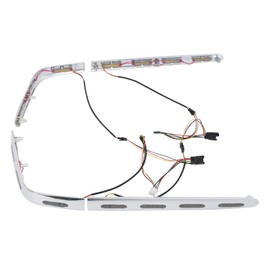 PEGSTREAMLINER 4Pcs Saddlebags Trims Cover with Lights Fit For Honda Goldwing GL1800 2001-2011