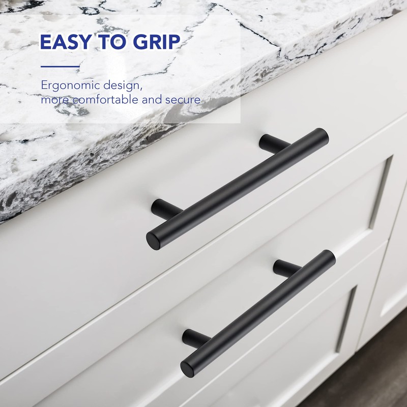 10 Pack Cabinet Handles with 3.75 Inch (96mm) Hole Center