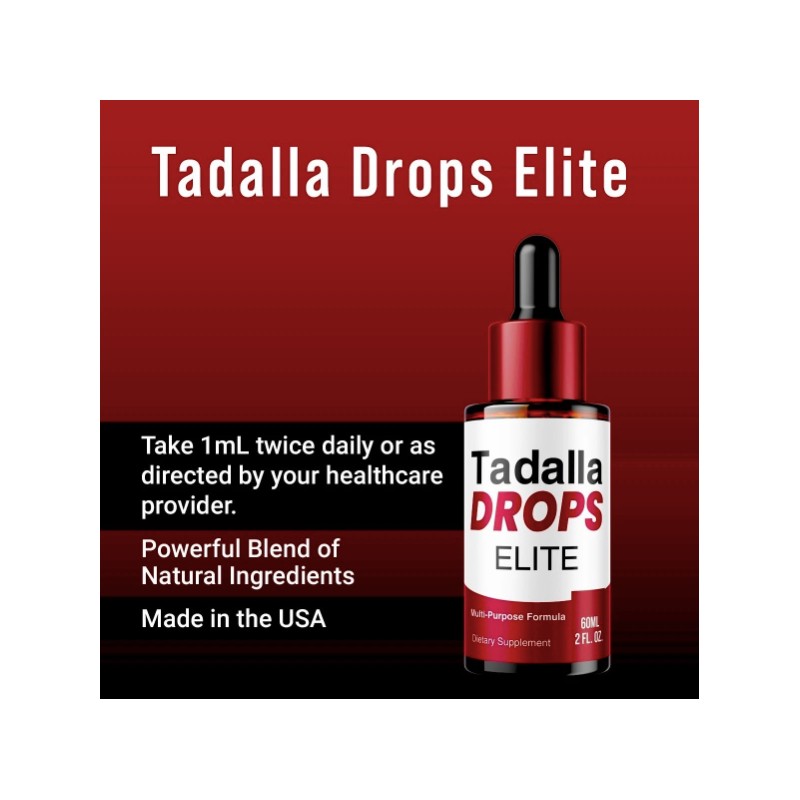 Tadala Drops, Tadalla Drops Elite Men Health Support, Liquid Drops