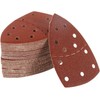 60pcs Mouse Detail Sander Sanding Pads 11 Holes Hook and