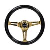 NRG REINFORCED STEERING WHEEL ST-015CG-BK + U.S. Performance Lab Sticker
