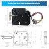 Electronic Cabinet Lock,Dc 12v 2a Magnetic Lock with Top Pole