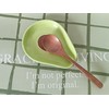 Ceramic Spoon Rest for Stove Top, Avocado Cute Spoon Rest