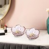 Nideen 2 Pack Trinket Dish Glass Jewellery Ring Dish Holder,