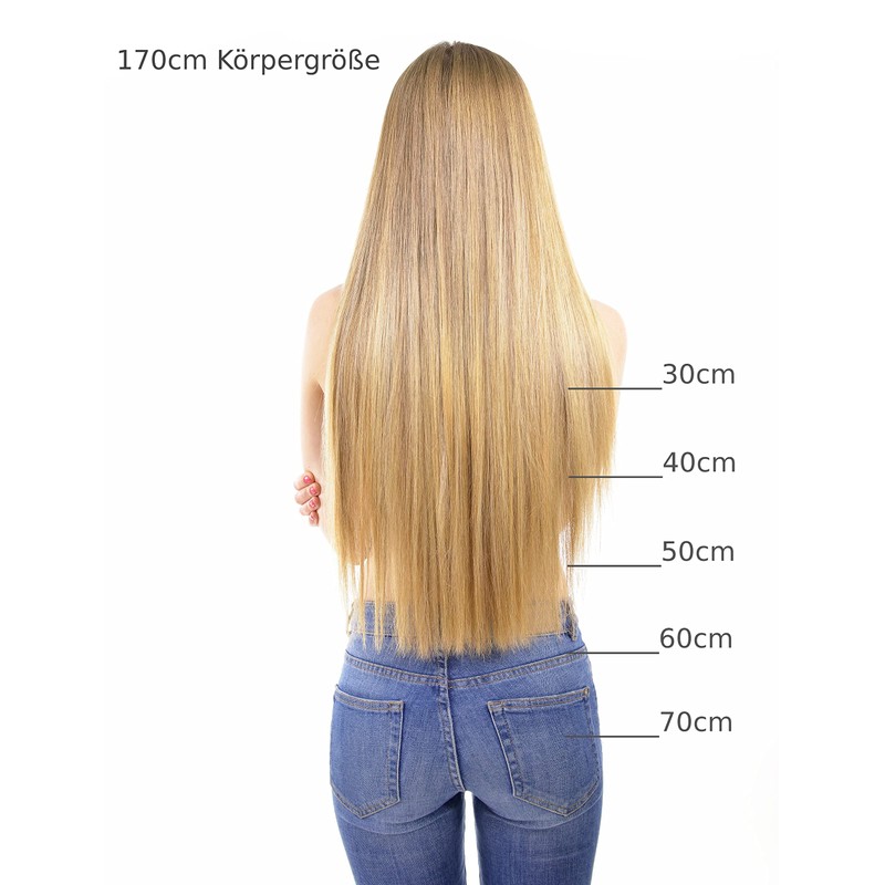 hair2heart Real Hair Bondings Extensions Straight 25 Strands 1 g