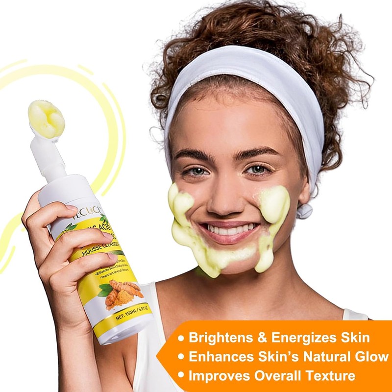 Pack 2 de limpiador facial espumoso de cúrcuma – 150