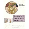 Serene Spaces Living Radiance Gold Mini Bud Vase – Single