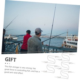 GRIRIW 10pcs Stainless Steel Fish Lock Buckles High Strength Fishing Tools for Secure Fish Control Durable and Easy to Use for Anglers and Outdoor Fishing Activities