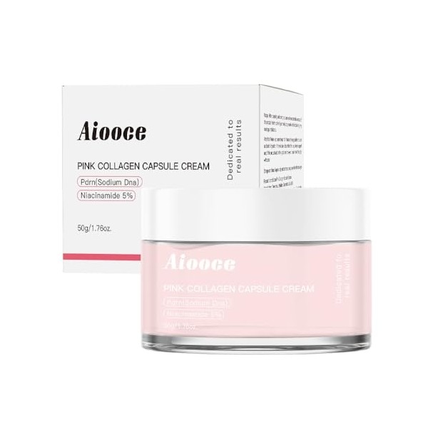 Pink Collagen Capsule Cream – Anti-Aging Peptide & Collagen Face