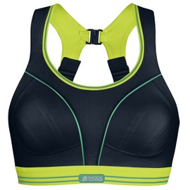 Shock Absorber Women's Ultimate Run Bra, Black/Lime, 30D
