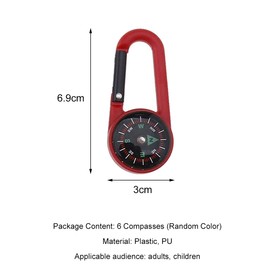 Compass with Carabiner Hook Compass Keyring Mini Compass Compass Outdoor Compass Children Nautical Compass Compass Small Key Holder with Compass and Carabiner Compass Carabiner