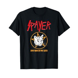 Vintage Rock Spayer Cat Kitten Pun Mom Dad Gift Shirt Men Women Girls Kids T-Shirt
