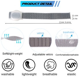 Dingfeiyu Nylon für Airtag Armband Kinder, Anti-Lost, Anti-Kratz-Schutz für die Positionierung des Bracelet für AirTag Wasserdicht (Grau)