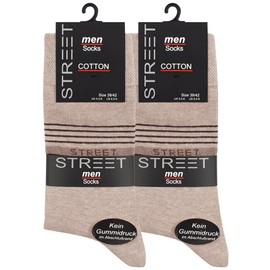 VCA 10 Pairs Men's Cotton Socks Comfort Men's Socks Various Models, Street Bright Assorted (2037)