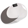 KNW-1471 WHT Plain Classic 5 Panel Snapback Mesh Back Flat