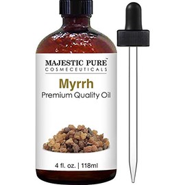 MAJESTIC PURE Myrrh Essential Oil | 100% Pure and Natural | Premium Grade Essential Oils for Hair Care, Home Diffusers, Skin, Aromatherapy, Massage and Humidifiers | 4 Fl Oz