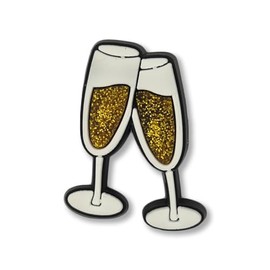 SUPER CUTE WEDDING Bride Champagne Glass - Charms For Crocs/Shoes - PRETTY
