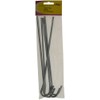 W4 Steel Tent Pegs - Silver, 9 Inch