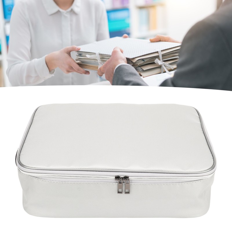 File Organizer Bag Fireproof Waterproof Multi Layer Document Organizer File