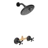 PHASAT 2 Handle Shower Faucet,Bathtub Faucet Set,Tub and Shower Trim