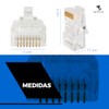 SEAFON 100 Conectores Rj45,Conectores Rj45, Para Cable Ethernet, Cat 5e,