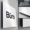 Türschilder24 Aluminium Dibond Door Sign 120 x 120 x 3