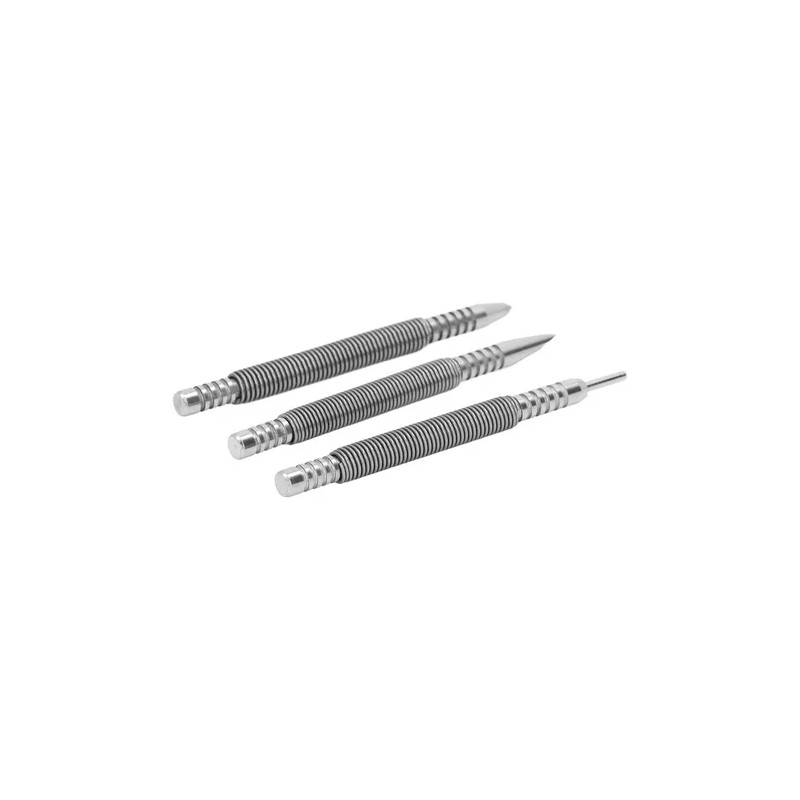 Spring Nail Punch 3 Pcs Carbon Steel Loaded Design 3500psi