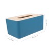 KONTONTY Facial Tissue Bulk Wooden Box Napkin Storage Container Tissue