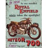 Small (150 x 200mm) Metal Sign - Royal Enfield Meteor 700