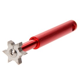 1pc Golf Club Groove Sharpener with 6 Blades Cutter Fit Iron Sets and Wedge Clubs Grooving Cleaning Tool Accessories (Red)