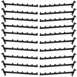 DBM IMPORTS 20 Pc Gloss Black Gridwall Waterfall Ball Hook Hanger 16.5" Long Faceout Retail Display Wall Fixtures