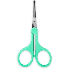 Humbee Eyebrow & Facial Hair Scissors – Safety Edge Trimmer for Nose, Beard, Mustache