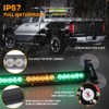 XRIDONSEN 35 inch Amber Green Traffic Advisor Light Bar 48