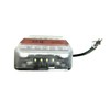 LED rear light with position light, brake light, indicator, number