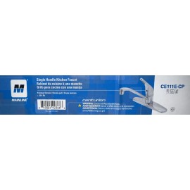 MAINLINE Centurion Single Handle Kitchen Faucet 1.5GPM #CE111E-CP BRAND NEW BOX