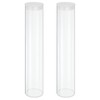 sourcing map Transparent Plastic Storage Tubes, 2 1/2" x 12"(63x300mm)
