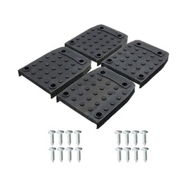 TopHomer 4 PCS Drywall Stilt Replacement Part, Stilt Sole Anti-slip Pads for Drywall Stilt Sole Replacement Kits, Rubber Floor Plate Kit Non-Slip Floor Pads for Construction Painting