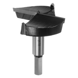 QUARKZMAN Forstner Drill Bit 78 mm (3-1/16 Inch) Made of Tungsten Carbide, Wood Forstner Bit Opener Cutter for Hinge Holes in Woodworking, Black